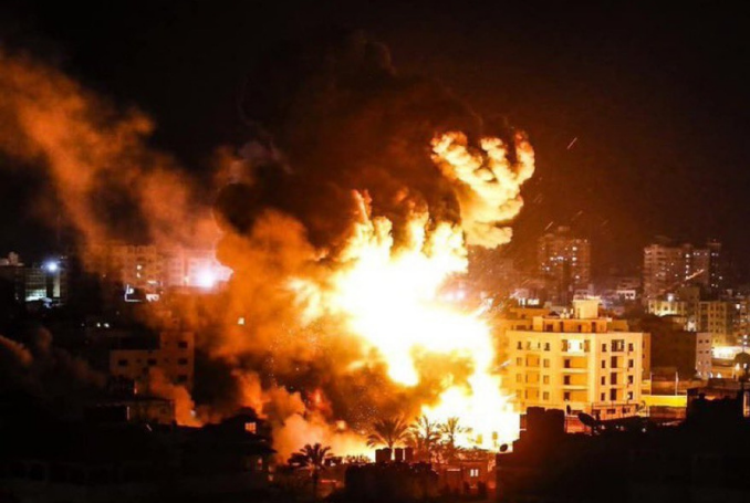 Israeli Warplanes Bomb Location in Gaza�s Khan Younis
