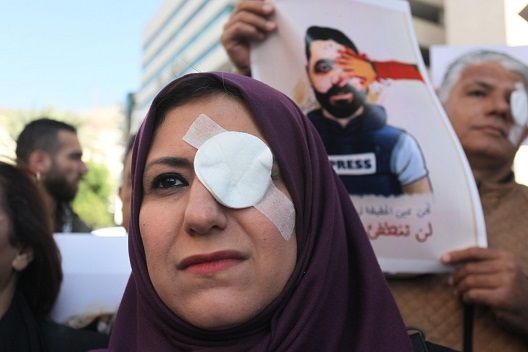 A clash between the occupation�s rifles and the eyes opened to its violations