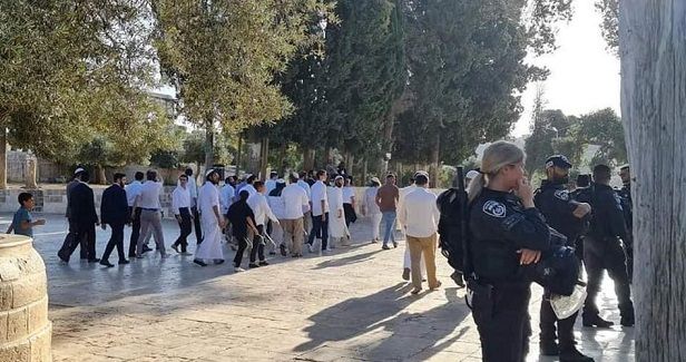 Israeli police storm Aqsa, shut Qibli building with chains