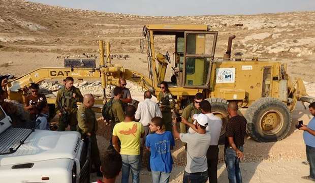 IOF seizes bulldozer, bars farmers from working lands in Salfit