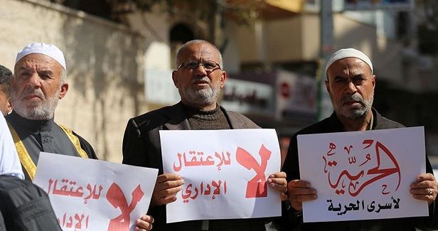 Eight Palestinian administrative detainees on hunger strike