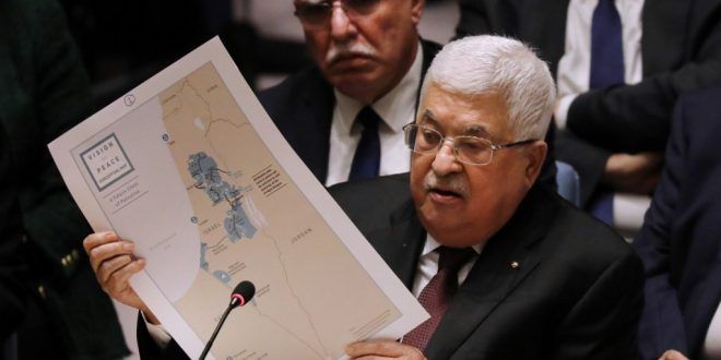 Abbas at UN: Trump�s plan offers Swiss cheese state