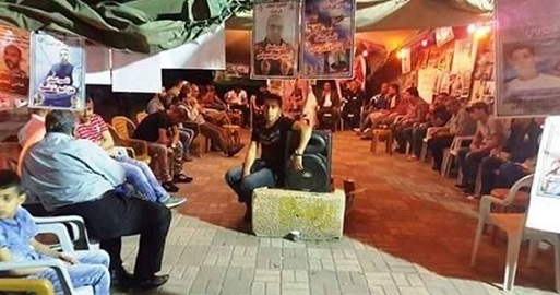 Solidarity event in Jenin in support of hunger-striking prisoners