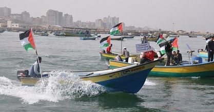 Fishermen on strike in Gaza in solidarity with killed fishermen