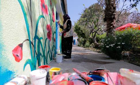 UNRWA internal murals: adding colours to life in Gaza