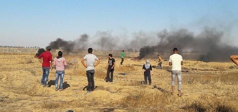 Injures reported in clashes with IOF on Gaza border areas