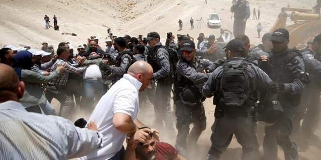 Open sit-in protest against demolition of Khan Al-Ahmar