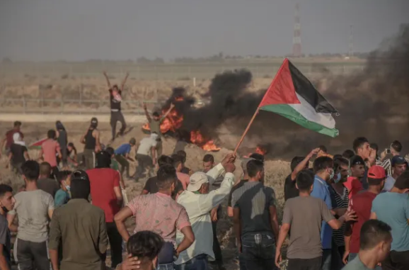 Israel injured 14 peaceful Palestinian protesters in Gaza
