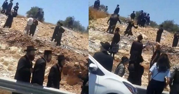 Settlers close road in southern Bethlehem