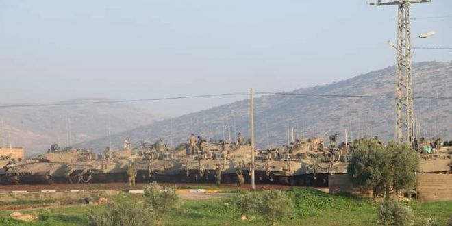IOF carry out military training near Tubas, northern West Bank