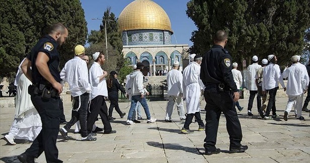 Dozens of Jewish settlers force their way into al-Aqsa