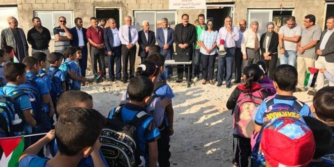 Palestinians succeed in halting demolition of Tahaddi 5 school