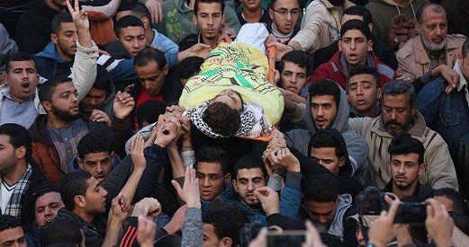 Thousands bid last farewell to Gazan killed by Israeli soldiers