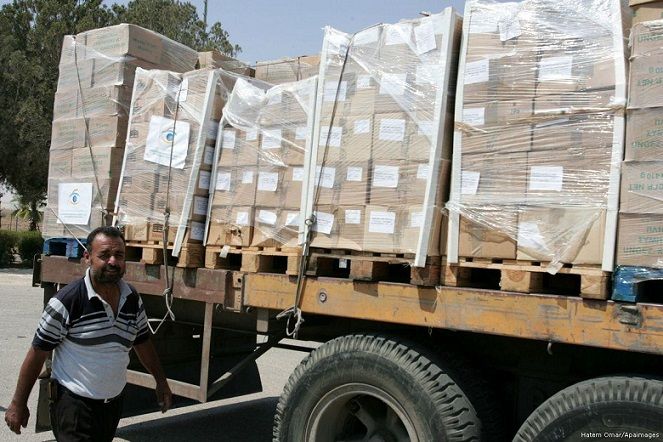 Jordan aid convoy enters Gaza