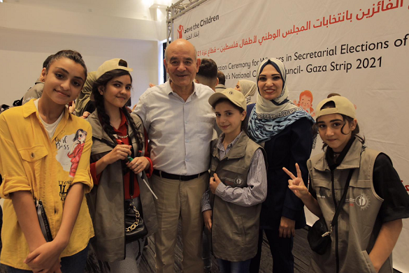 During Closing Ceremony, PCHR Concludes Secretarial Elections of Palestine�s National Children Council- Gaza Strip 2021