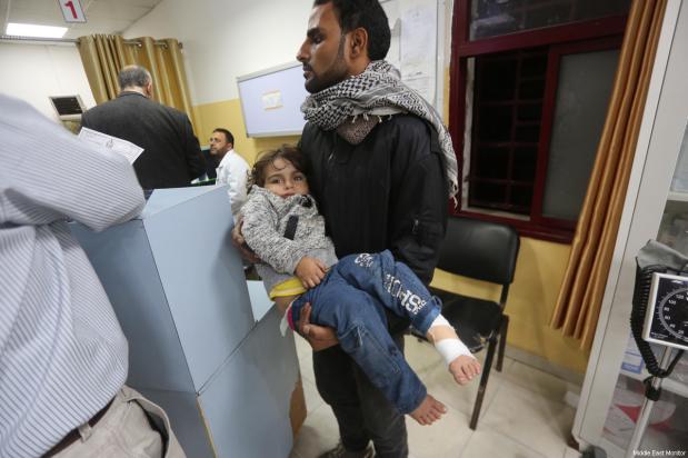 Baby in serious condition after Israel shells Gaza