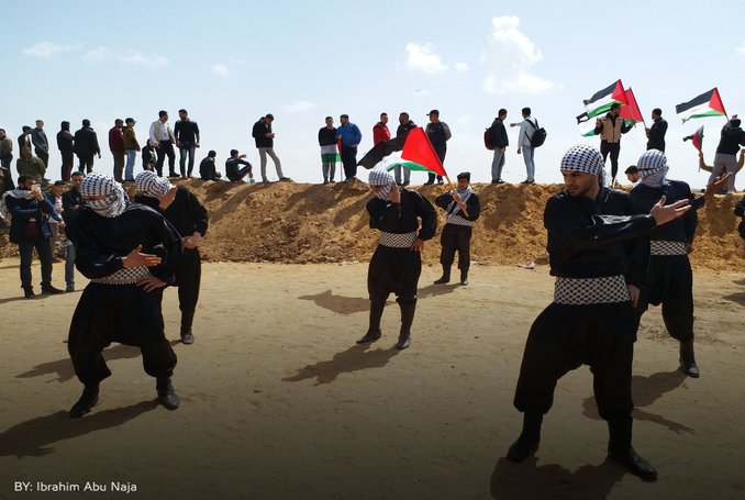 Great Dance of Return: Palestinians Perform Dabke to the Sound of Bullets
