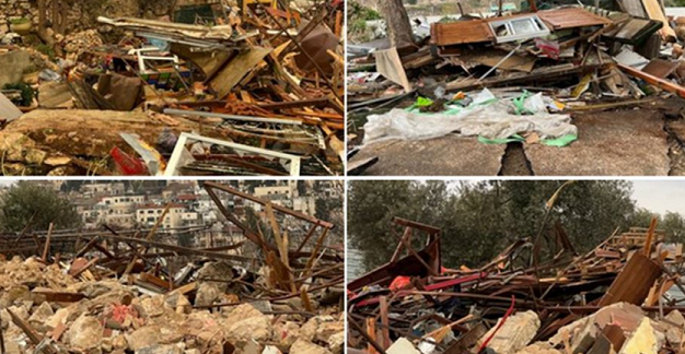 IOA razes house, displaces its residents in Sheikh Jarrah