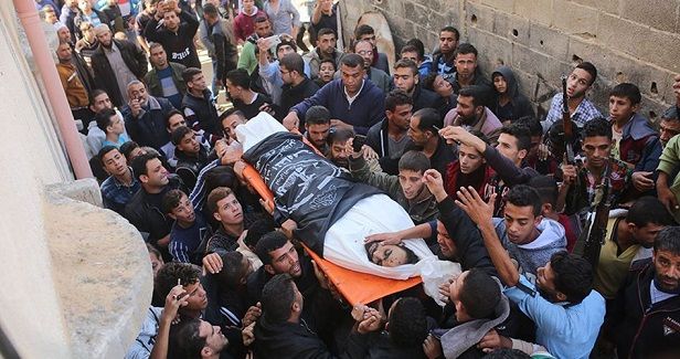 Palestinians bid farewell to 7 anti-occupation fighters killed in Gaza