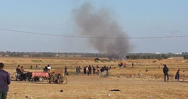 Palestinian burning kites spark fire in Israeli border area