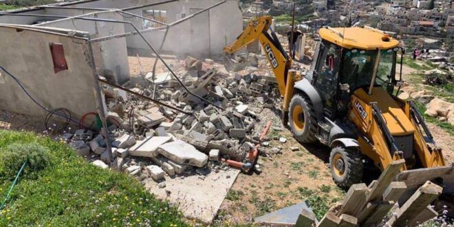 IOF demolition of Palestinian-owned structures reported in Bethlehem,Hebron & Jerusalem