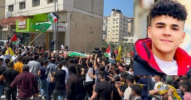 Thousands march in funeral of martyr Ghaith Yamin