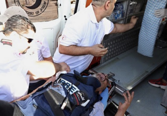MADA condemns the occupation forces’ attack on journalists in Nablus