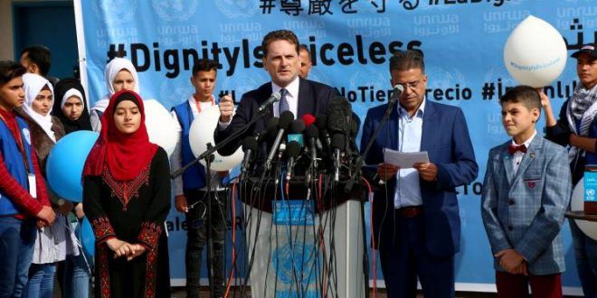 UNRWA Launches the Dignity Is Priceless global fundraising campaign in Gaza