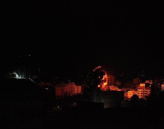 Israeli artillery shells site in central Gaza