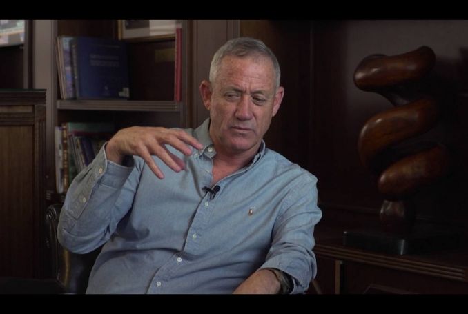 Dutch Palestinian Sues Gantz for War Crimes