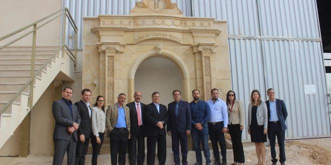 US Consul General in Jerusalem visits Founoun Arts of Carved Stone company in Bethlehem