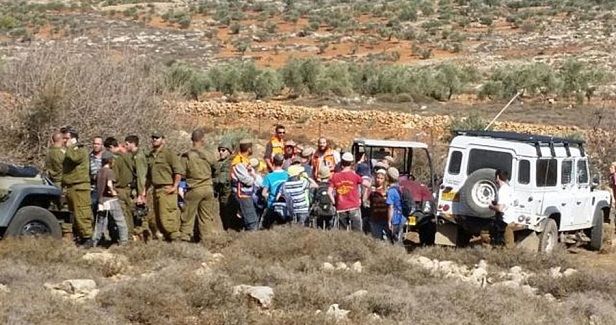 Settlers build road, erect power poles in W. Bank town of Qusra