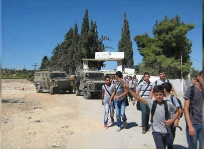 IOF storms Palestinian school in Nablus
