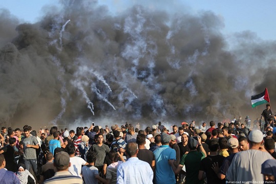 Israeli troops kill 2 on Gaza border, wounds 270 others