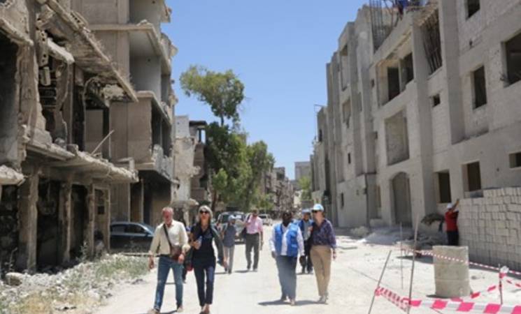 UNRWA Advisory Commission members visit Syria, reaffirm strong commitment to support Palestine Refugees