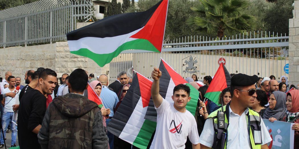 Demonstration in Bethlehem in support of Gaza martyrs