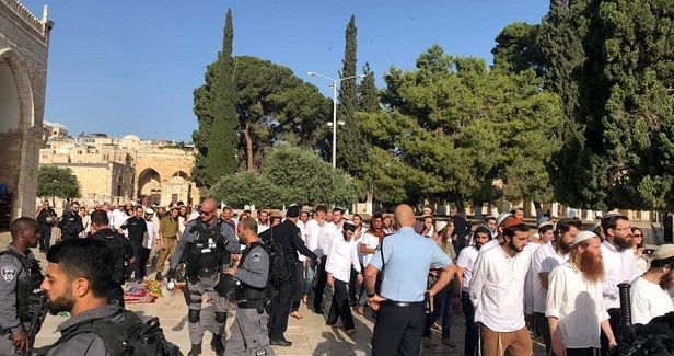 Israeli minister, settlers defile Aqsa Mosque