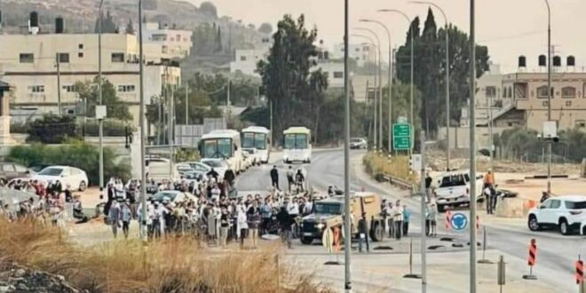 Settlers go on a rampage in the northern West Bank, attacking schools and commuters, and closing roads