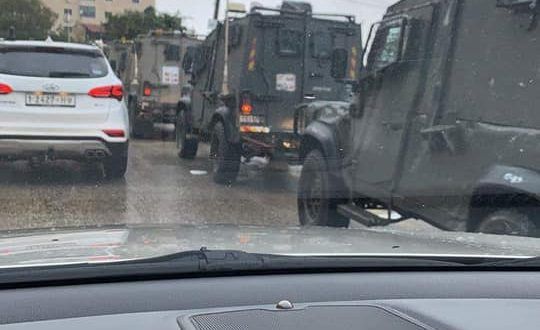 15 Israeli military vehicles break into Ramallah