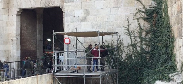 Israeli police set up 4th watchtower at entrance to Al-Aqsa