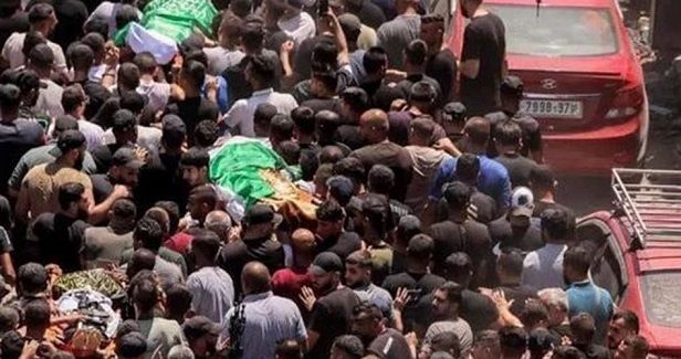 Massive participation in funeral of nine Jenin martyrs