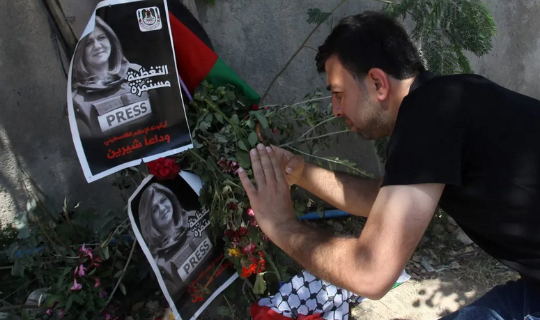Site of journalist Shireen Abu Akleh's murder becomes a memorial
