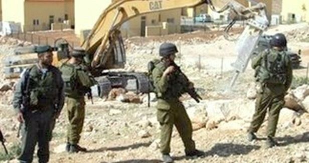 Israelis level Palestinian lands in Kafr Kalil for illegal settlement