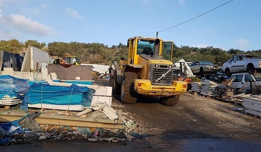 Print shop demolished by Israeli forces in Occupied Jerusalem