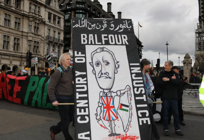 Palestinians hire UK-based law firm to prosecute UK gov't over Balfour Declaration