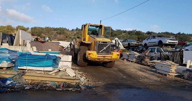 IOF demolishes Palestinian facilities east of Bethlehem