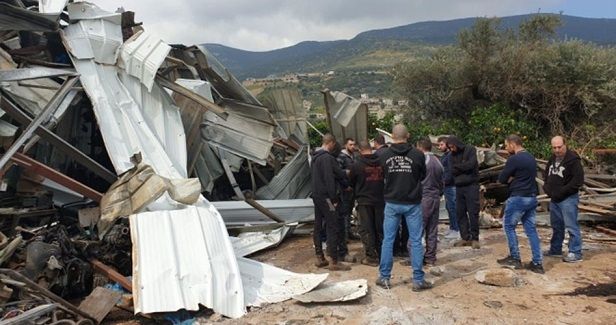 Israel razes Palestinian-owned garage in Rama town