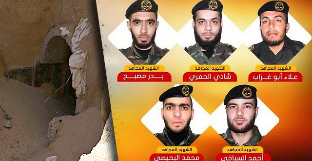 Israel holds the bodies of 5 Palestinian Militants killed in the tunnel bombing