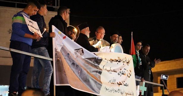 Christians of Bethlehem rally against Israeli tax measures