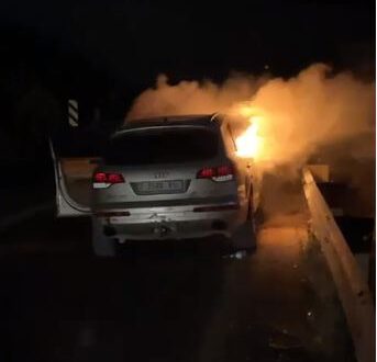 Israeli settlers set Palestinian-owned vehicle on fire near Nablus